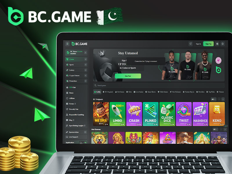 Casino games available on BC Game.