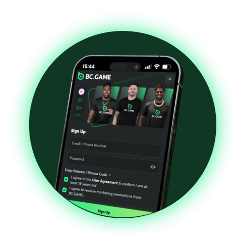 Register with phone number on BC Game