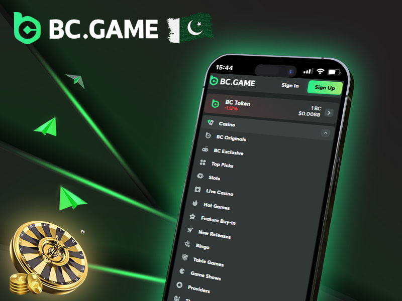 Casino navigation at BC Game