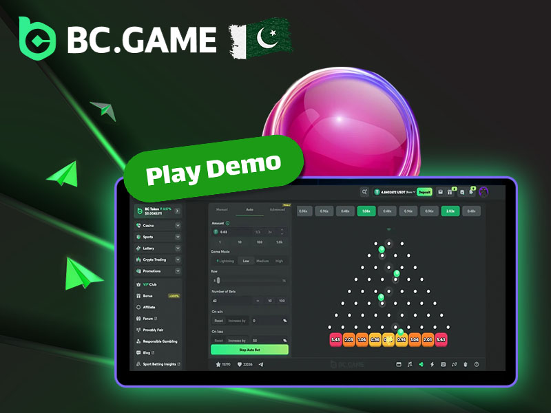 BC Game Plinko demo mode for practice