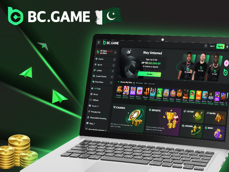 BC Game site interface
