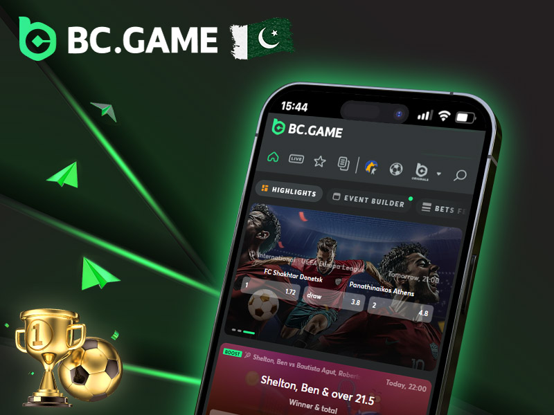 BC Game sports betting page.