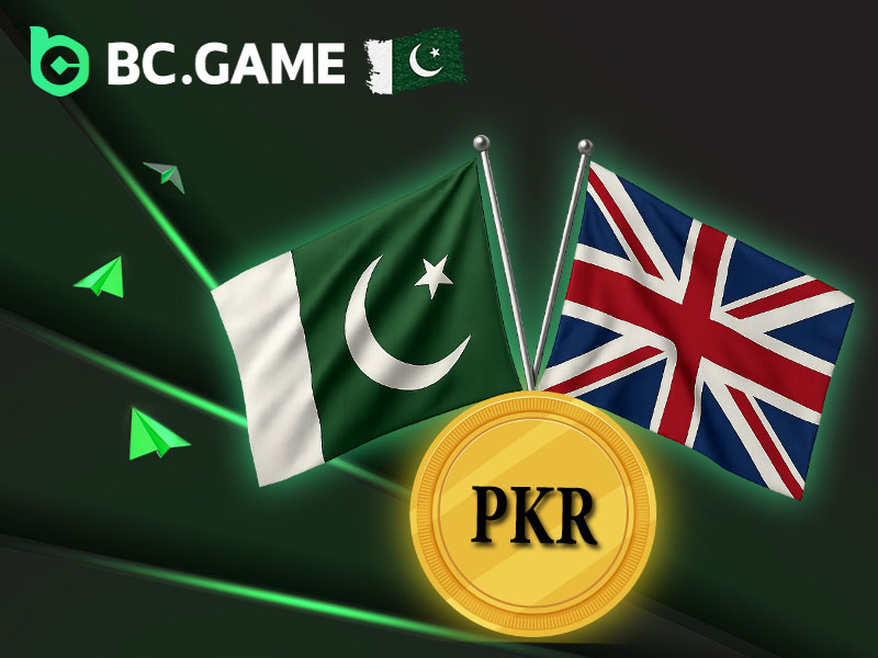 BC Game supports PKR currency with Urdu and English language